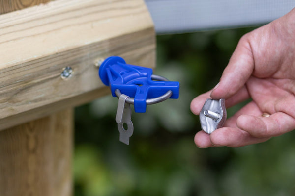 Polywire and Polybraid Connector – Stainless Steel, 4 Pack