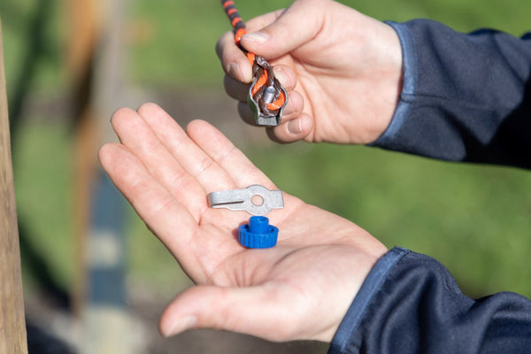 Polywire and Polybraid Connector – Stainless Steel, 4 Pack