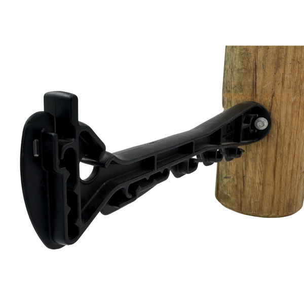 Styx Electric Fence Offset Outrigger - 300mm, Black UV-Stabilised Plastic