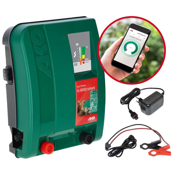 AKO -Duo Power Xi 8000 smart-12/230 V Fence Device, 12 Joule
