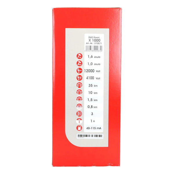 AKO Duo Power X1000-Energiser 1.0 joule output-mains/solar capable-5 year warranty