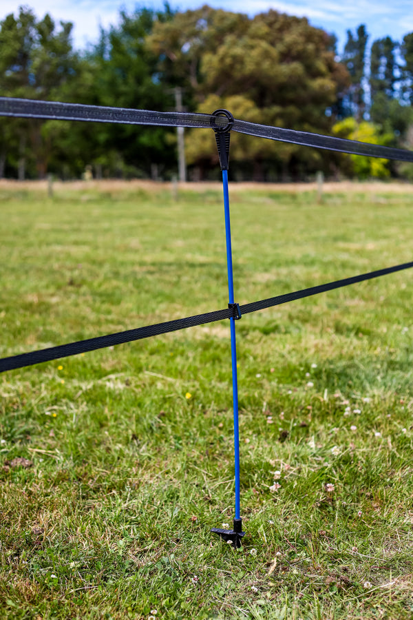 Pigtail Electric Fence Treadin Standards – Blue Fibreglass, 110cm (10 Pack)