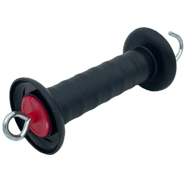 Electric Fence Gate Handle - Black, Spring - Limited with Hook