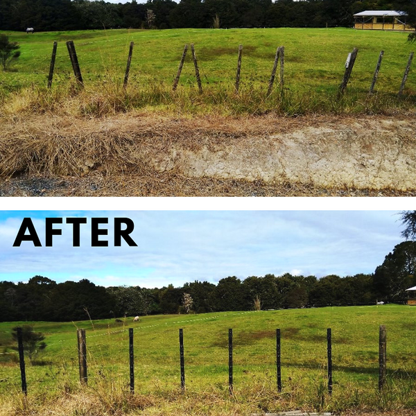 Styx 8-Wire Fence Batten before and after image