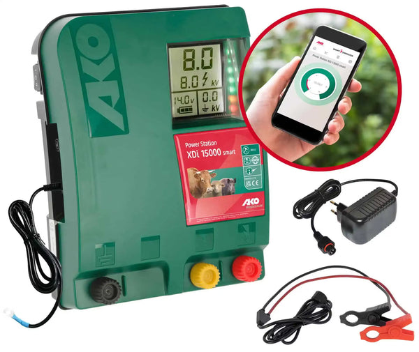 AKO - Duo Power Station XDi 15000 smart Electric Fence Energiser -20 Joule