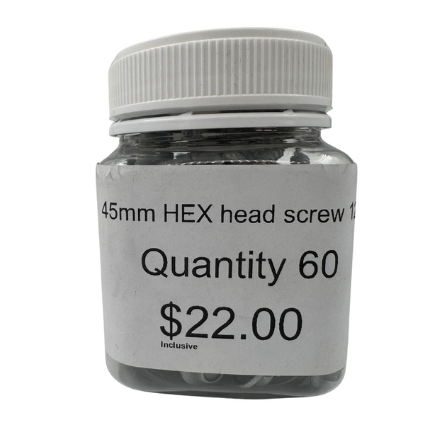 Styx Hex Srews - Head Fastener - 12g x 45mm
