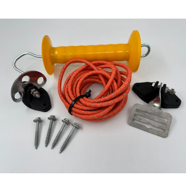 Electric Fence Gate Kit - 5.0m Bungy, Orange or White