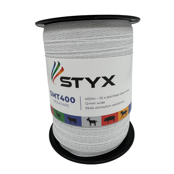Styx SMT400 Megatape - 12mm, 10 Stainless Steel Wires, 400m