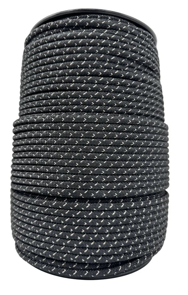 Styx Soft Black Equibraid - 7mm diameter, x 200m (656 ft) - 10 year warranty