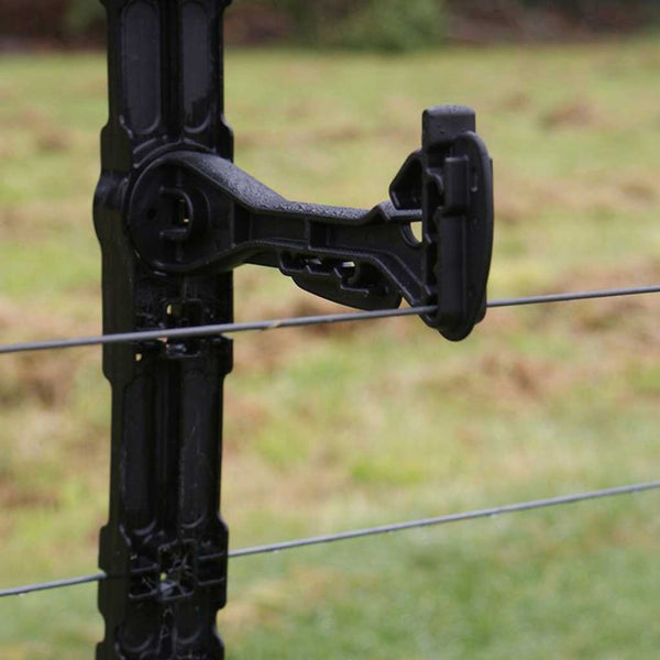 Styx Electric Fence Offset Outrigger - 175mm, Black UV-Stabilised Plastic