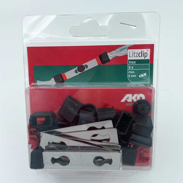 Litzclip Stainless Steel Polywire Connector Pack of 6