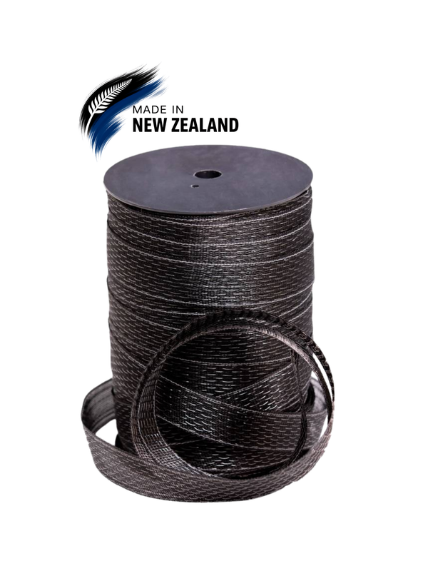 Styx Black 40mm Tape with Reflective Edges x 200m