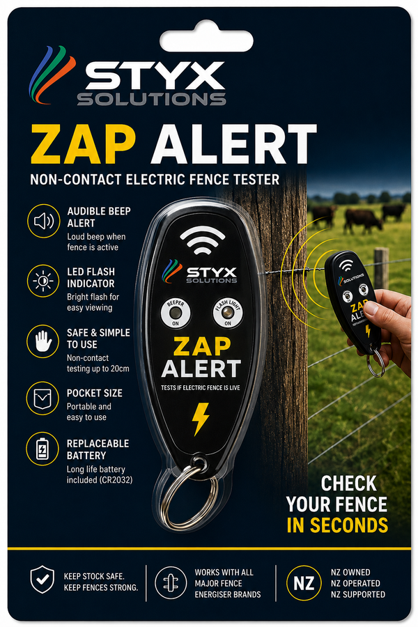 Styx Zap Alert - Key Ring Electric Fence Tester - Free with any Energiser!